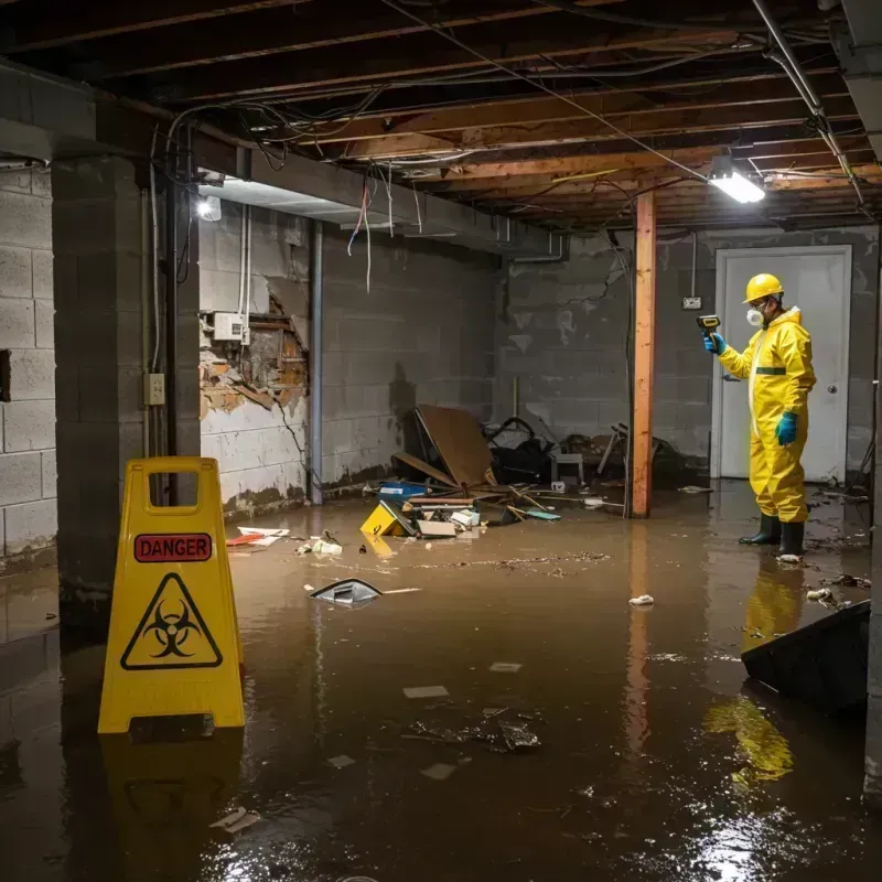 Flooded Basement Electrical Hazard in Albany Park, IL Property